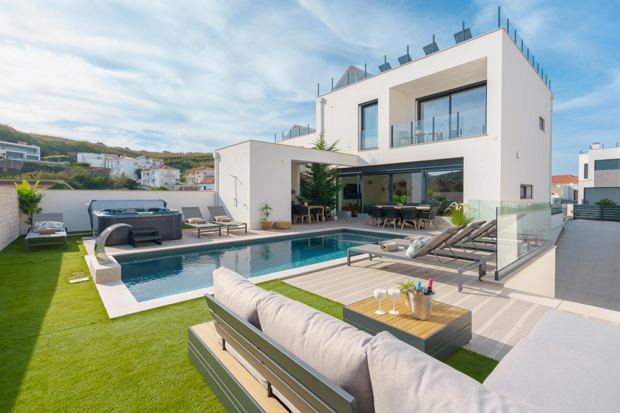 Paradise Villa, Luxury Villa Near The Beach Ribamar  Extérieur photo